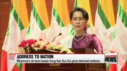Myanmar's leader Aung San Suu Kyi addresses nation over Rohingya crisis