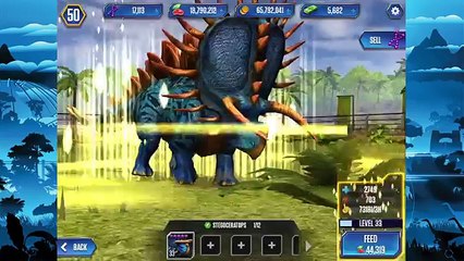 STEGOCERATOPS Hybrid Max Level 40 and Event Battle - Jurassic World New Gameplay 2016