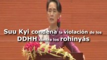 Suu Kyi condena la violación de los derechos humanos contra los rohinyás