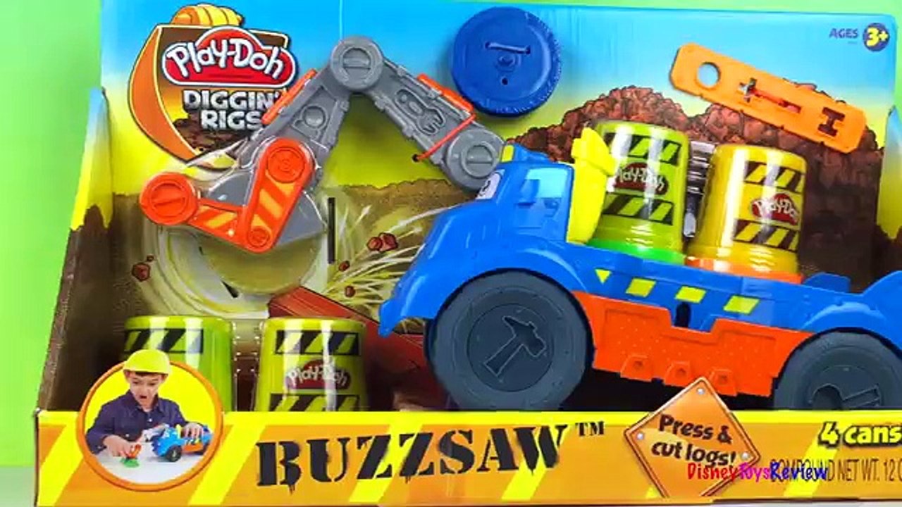 Play doh Diggin Rigs Tonka Chuck and Friends Buzzsaw Truck is a Construction Vehicle for kids