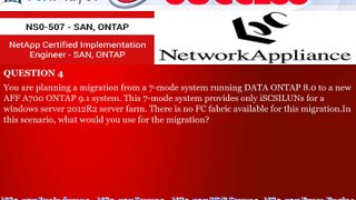 Get Latest Network Appliance NS0-507 Exam Questions