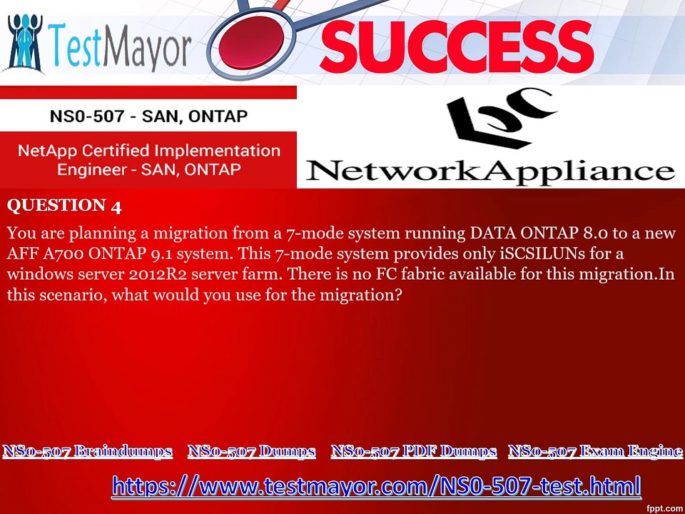 Get Latest Network Appliance NS0-507 Exam Questions