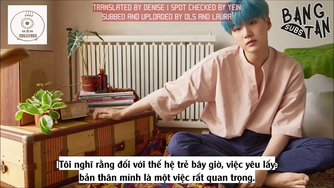 [Vietsub][SUGAVN93] Love Yourself Message - Suga