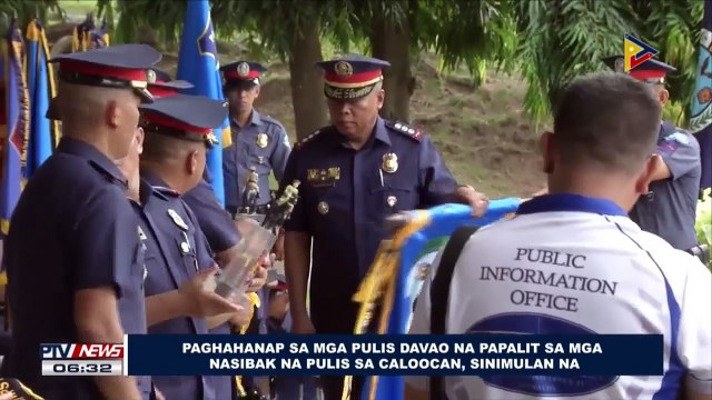Paghahanap sa mga pulis Davao na papalit sa mga nasibak na pulis sa Caloocan, sinimulan na