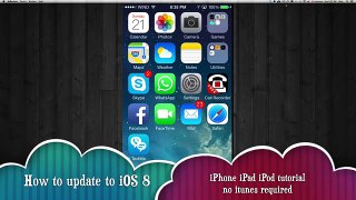 How to update to iOS 8 straight from iPhone iPad iPod , no itunes needed