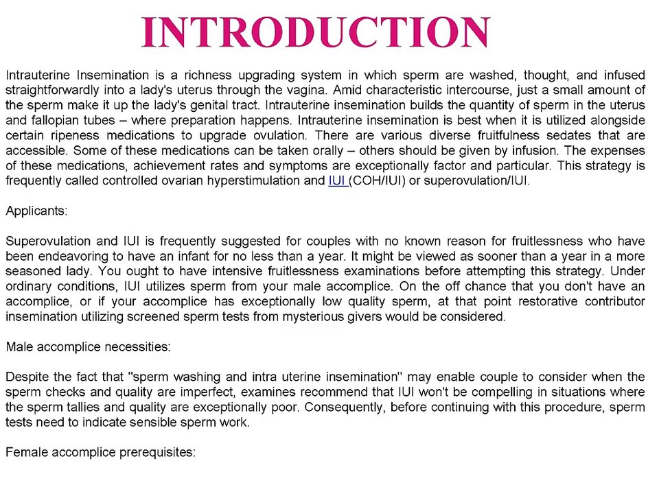 Intrauterine Insemination (IUI)