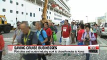 2,500 cruise tourists from Taiwan visit Korea's Busan on Tuesday
