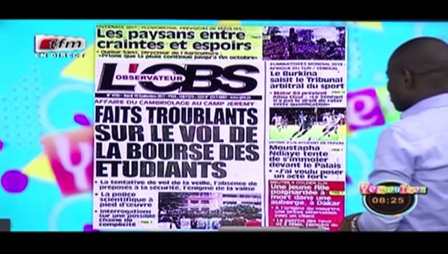 RUBRIQUE REVUE DES TITRES avec MAME BIRAME DIOUF dans Yeewu Leen du 19 Septembre 2017