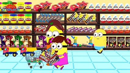 Minion Banana Baby and Minion Frozen Elsa find Kinder Joy Blue Green Red Pink Orange Yellow Edition