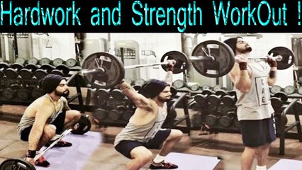 Sweat, Hardwork and Strength WorkOut ! Virat Kohli