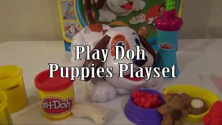 PLAY-DOH Puppies Playset with Kibble Kranker a Play Doh Doggy Toys Video Unboxing