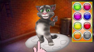 ✿ Baby Learn Colors with My Talking Tom Cat Colors for Kids Animation Education Cartoon Compilation