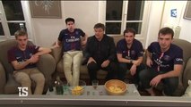 Patrick Montel avec des supporters parisiens pour commenter PSG-Lyon