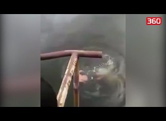 Shamani pretendonte qe kishte fuqi te kontrollonte krokodilet, sa futet ne uje sulmohet prej tyre (360video)