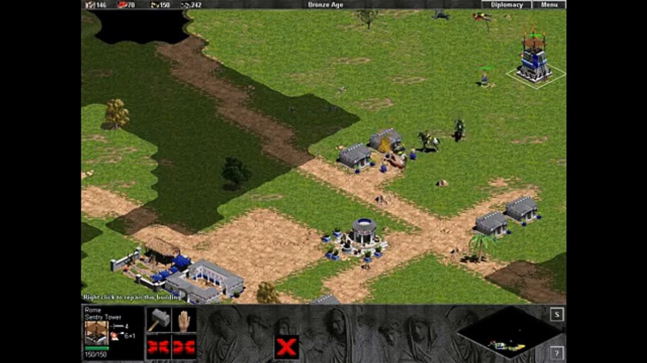 Rise of Rome. mission 1. Birth of Rome. Speedrun. Age of Empires.