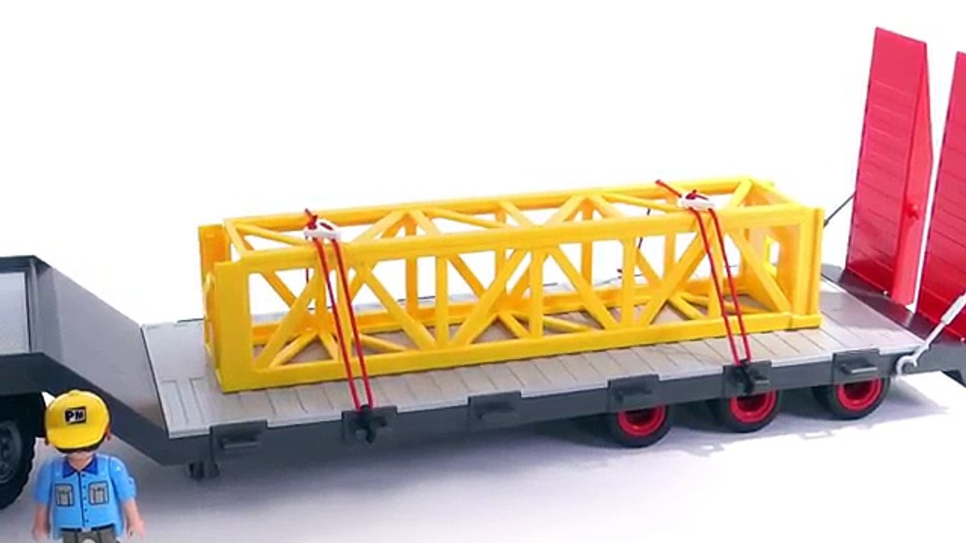 Playmobil Heavy Duty Flatbed Trailer truck review! set 5467 - video  Dailymotion