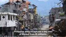 Philippine army recaptures conflict area in Marawi
