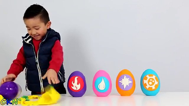McDonalds Happy Meal Toys Skylanders Play-Doh Surprise Eggs Opening Fun With Ckn Toys