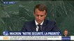 Macron à l'ONU: "La réponse militaire ne pourra jamais être la seule réponse"