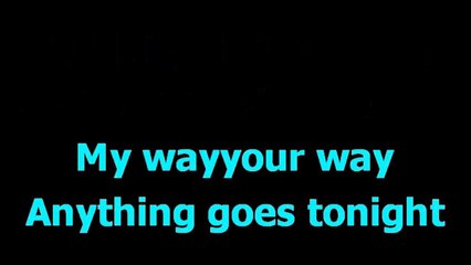 Anything goes tonight -  Guns and roses -  Karaoke  - Lyrics