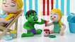 Superhero Babies Play Fidget Spinner Baby Hulk Frozen Elsa Play Doh Stop Motion Animations