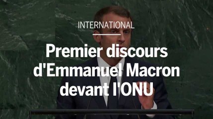 Emmanuel Macron tient son premier discours devant l’ONU