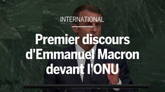 Emmanuel Macron tient son premier discours devant l’ONU