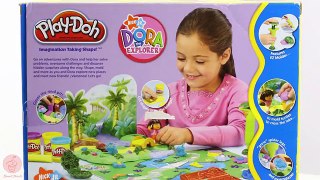 Play doh DORA the Explorer Playset TOY Review Nick Jr | Sweet Treats Playdough