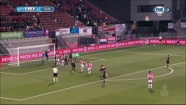 1-1 Samy Mmaee Goal Holland KNVB Beker Round 1 - 19.09.2017 MVV Maastricht 1-1 AZ Alkmaar