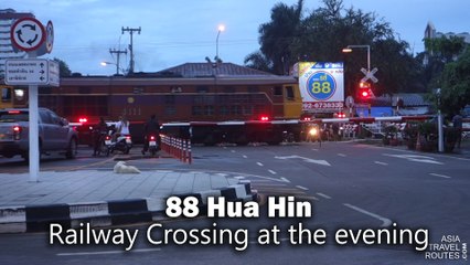 88 Hua Hin Railway Crossing evening