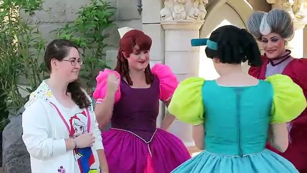 Gaston Gets Ignored by Belle!!! | Evil Step Sisters and Peter Pan Meet and Greet @ Disney World!