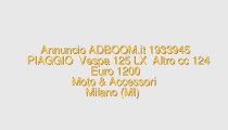 PIAGGIO  Vespa 125 LX  Altro cc 124