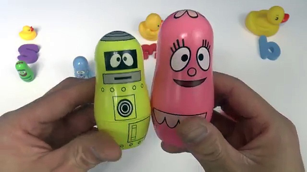 Teach Sizes with Yo Gabba Gabba and Bubble Guppies Nesting Toys