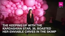 Kourtney Kardashian Shows Off MILF Body In Metallic Dress