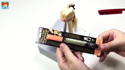Barbie Karanlıkta Parlayan Saç Yapımı Barbie Saçı Nasıl Boyanır Oyuncak Yap