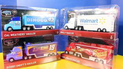 Disney Pixar Cars 3 Hauler Collection Bobby Swift Cal Weathers Mack Wally Lightning McQueen
