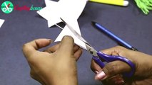 3D Snowflake DIY Tutorial - How to Make 3D Paper Snowflakes for homemade decorations