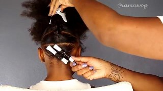 Curly Fro Hawk Tutorial | Kids Natural HairStyle | IAMAWOG