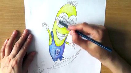 Уроки рисования. Как нарисовать Миньона из Гадкий Я How to Draw a Minion