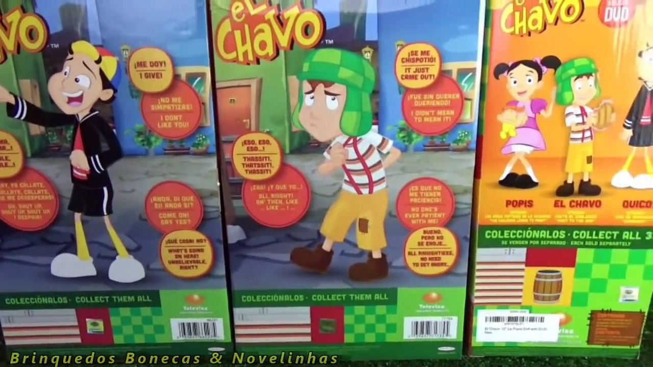 Brinquedo do Chaves Bonecos que falam do Chaves Quico Pópis juguetes el chavo del 8