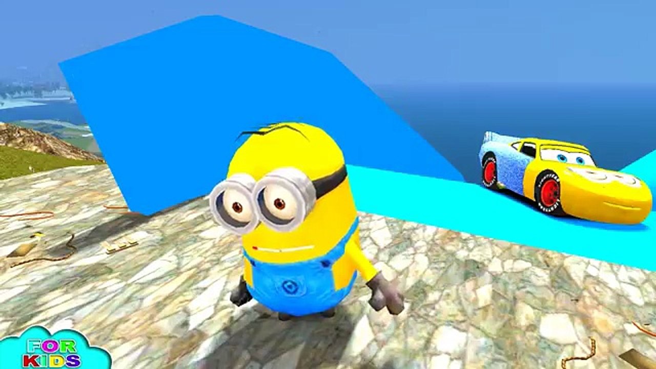 MINIONS Disney Pixar Cars & MINION CAR - Custom Nursery Rhymes And Kids Songs