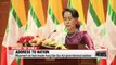 Aung San Suu Kyi speaks out over Rohingya crisis in Myanmar