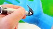 Halloween blue Monster painted hand | Easy DIY art painting ✔