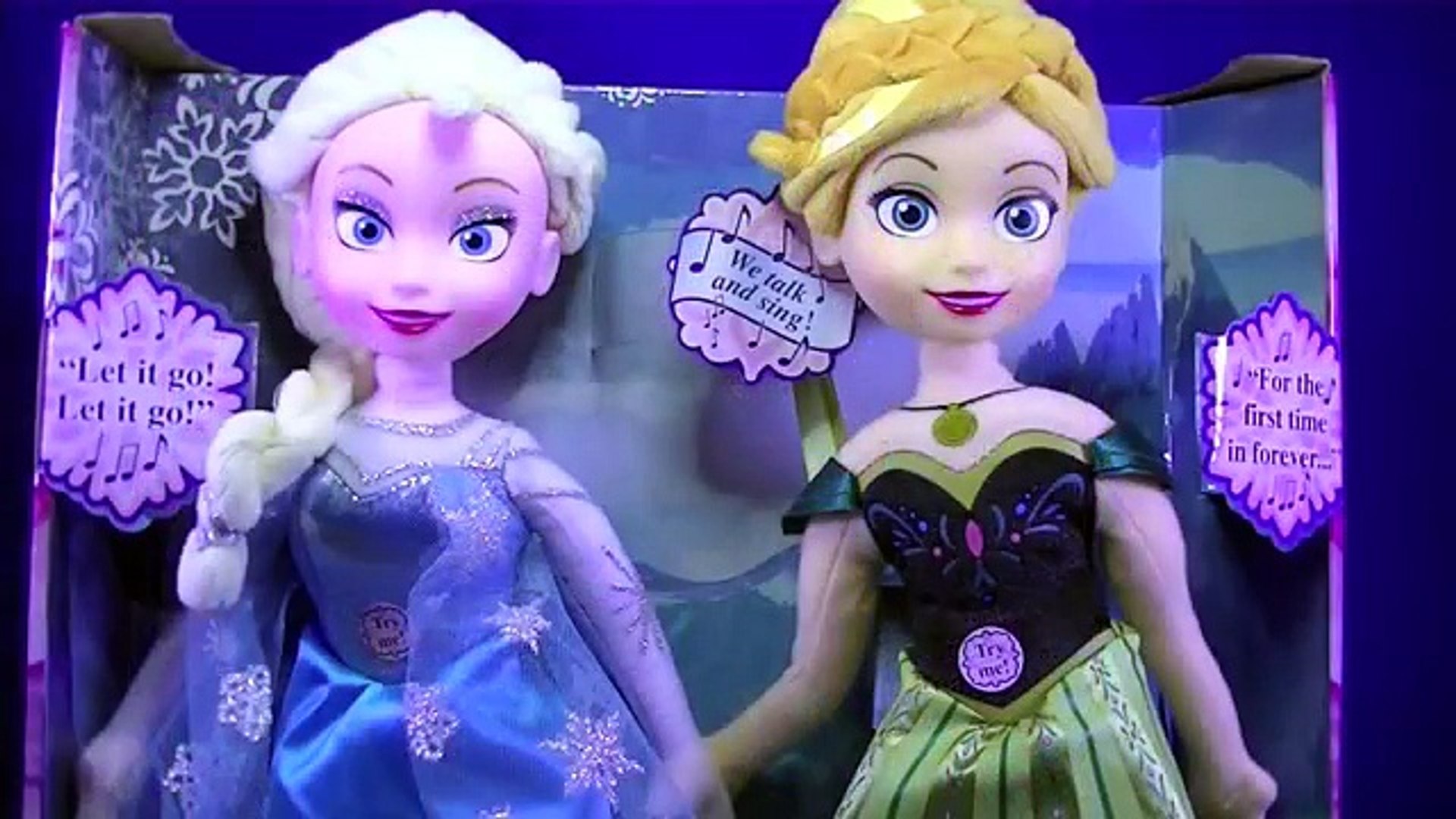 NEW | FROZEN Singing and Talking Anna & Elsa Dolls - Toy Hunt Purchase -  Awesome Toys TV - Dailymotion Video