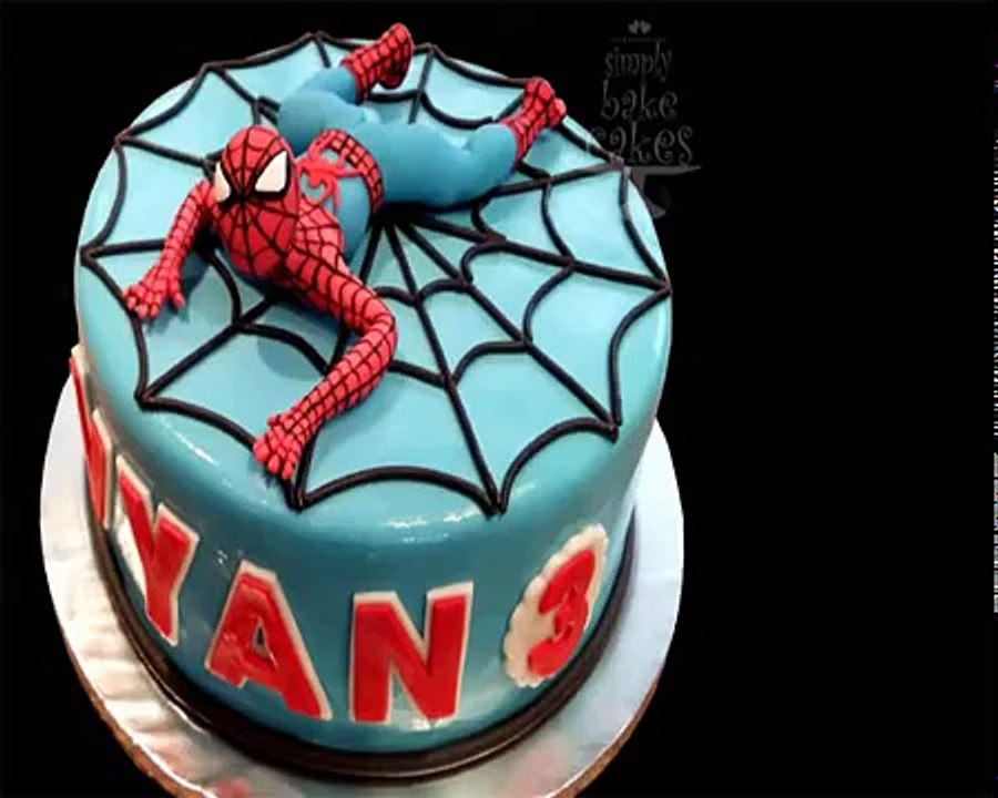 How to make a Spiderman cake