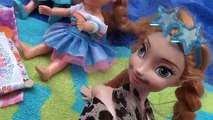 Anna and Elsa Toddlers Picnic Outdoors Part 1! Fox Kidnaps Elsa Disney Frozen Dolls Toys In Action