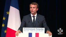 Discours d'Emmanuel Macron devant la communauté française de New York