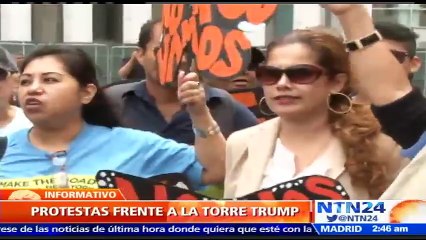 Ciudadanos protestan contra Donald Trump en Nueva York y exigen una reforma migratoria