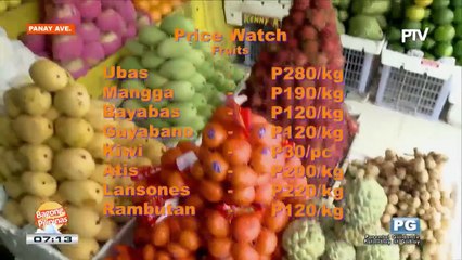 PRICE WATCH: Presyo ng mga prutas sa Panay Avenue
