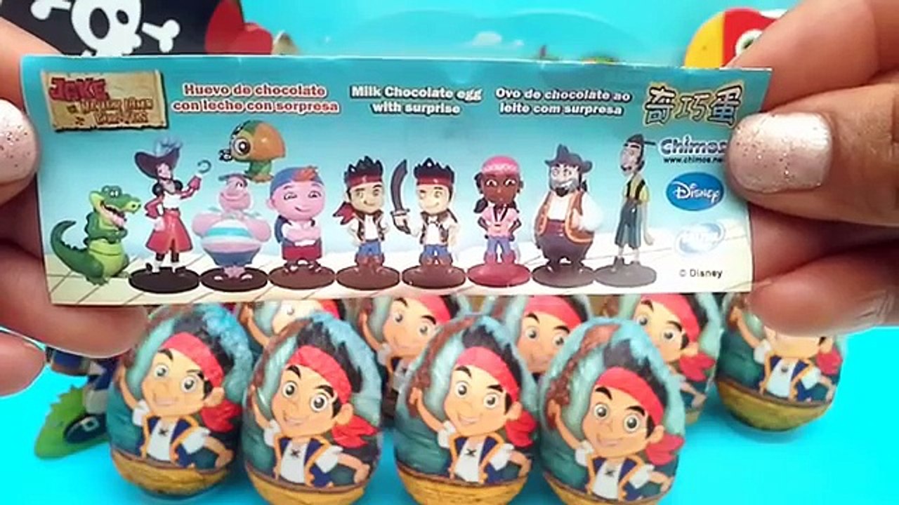 10 Huevos Sorpresa de Jake y los piratas -JuguetesYSorpresas